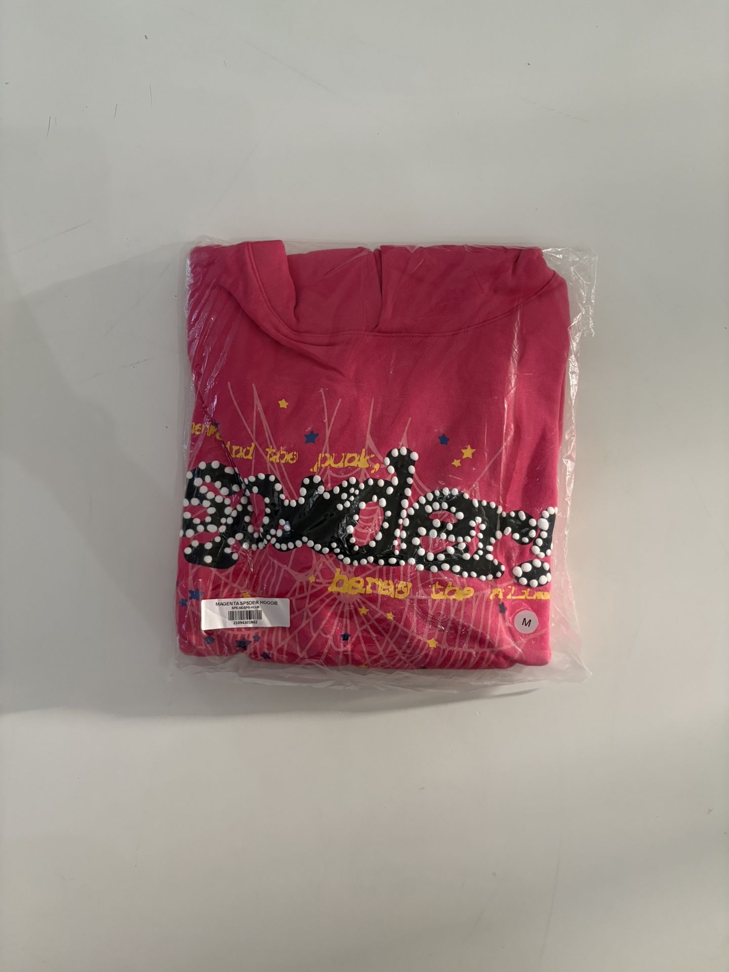 Pink Sp5der hoodie Size M