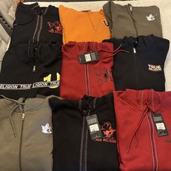 Mens 2xl And 3xl True Religion Hoodies 