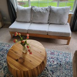Mcm Wooden Frame Couch