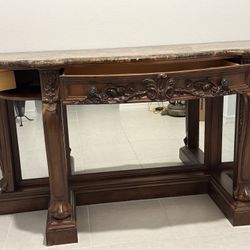 Elegant Credenza With Marble 