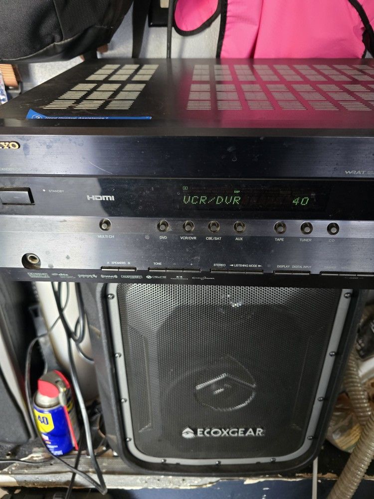 Onkyo 7.1 Surround sound receiver.