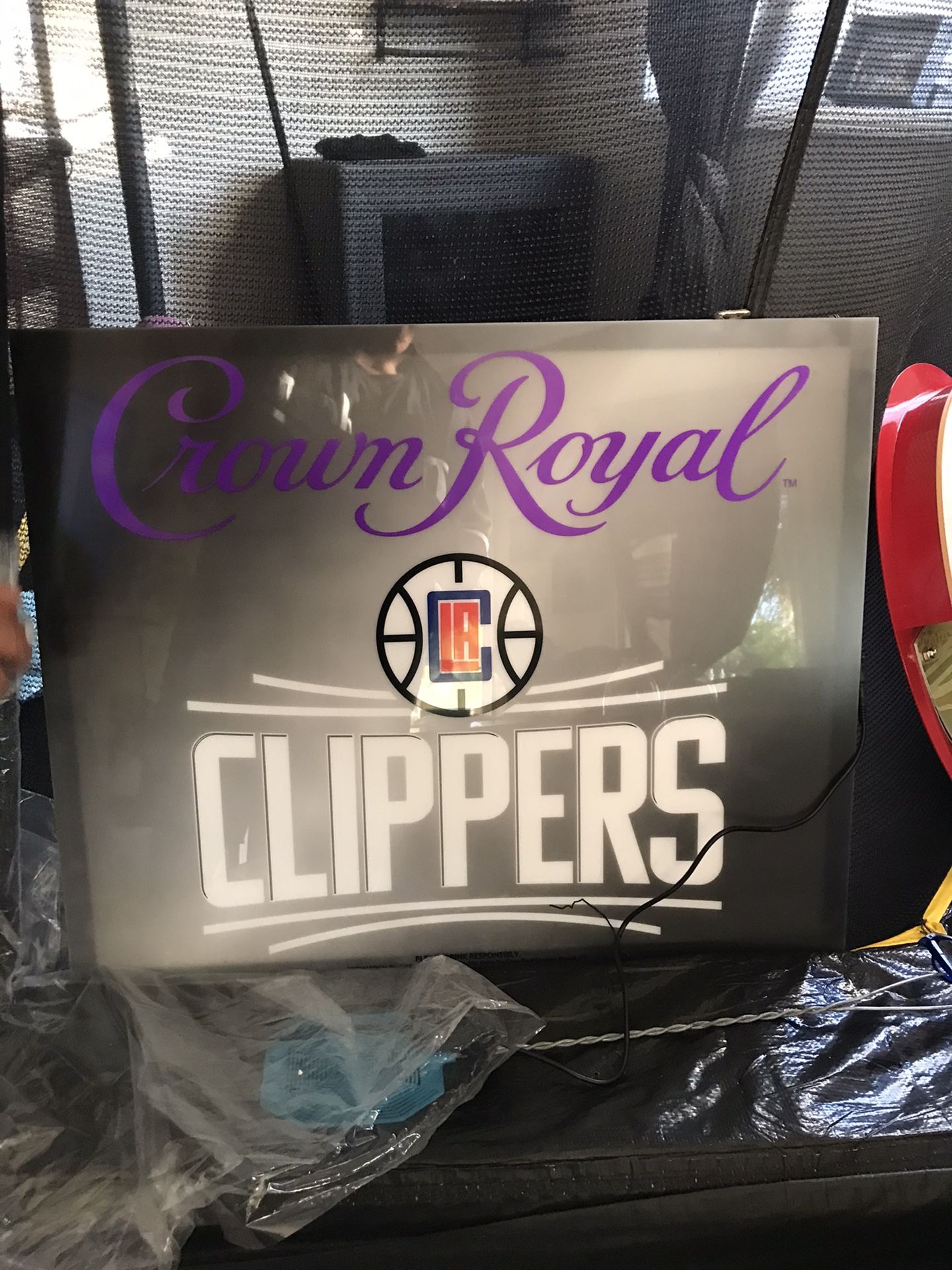 Clippers La Clippers led sign with chalkboard clippers sign
