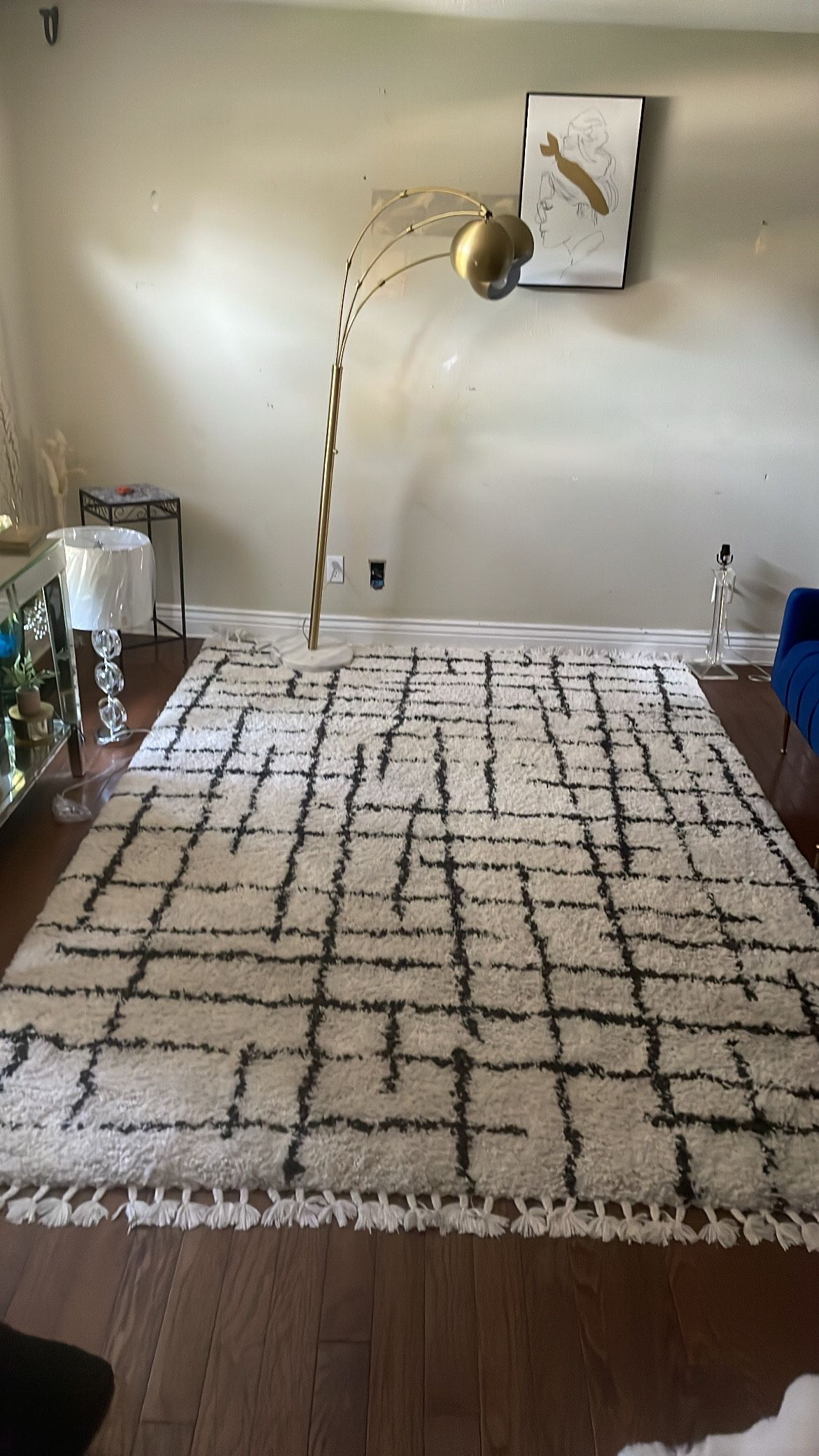 Lovely, Zurich Shag Rug 6ft 6in x 9ft from Costco.