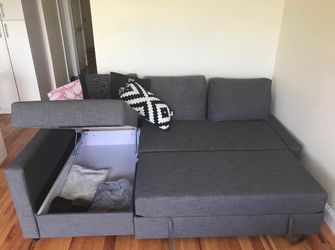 IKEA FRIHETEN Sleeper Sofa Bed w/ Storage – Dark Gray – Good Condition ** Already Dissembled and Ready for Pick-Up!