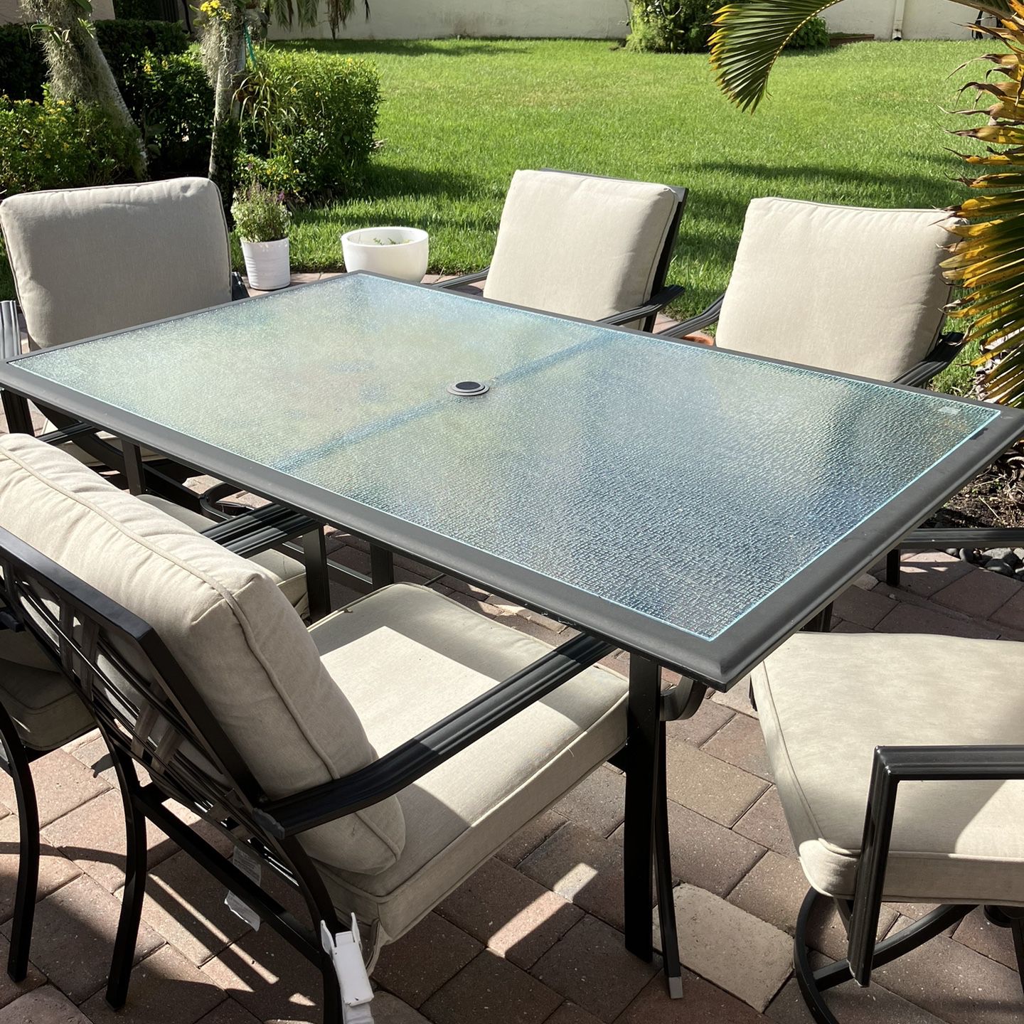 Wrought Iron Outdoor Dining Set