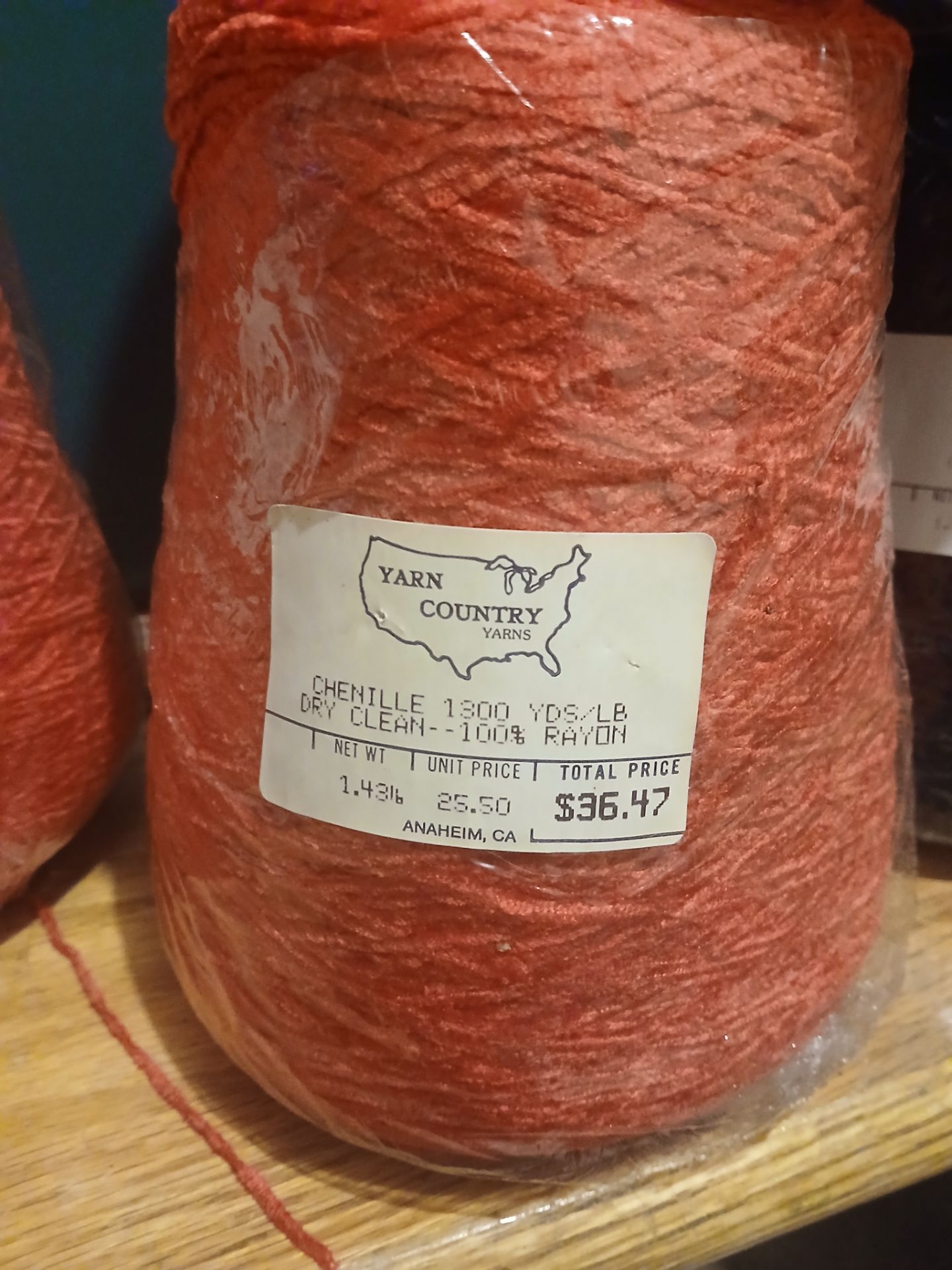 Red Chanel yarn