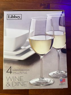 Libbey Wine & Dine Wine Glasses Set of 4