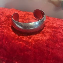 Cuff Bracelet By Leonore Doskow Sterling Silver And 14 K Gold 
