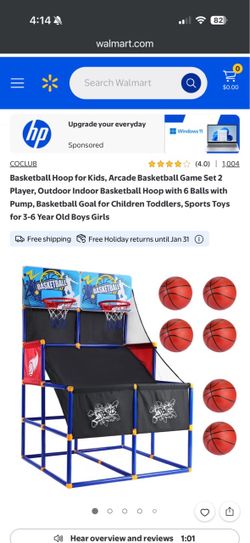 Kids basketball hoop