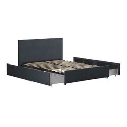 Upholstered Storage Bed Frame, Queen