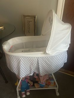 Baby Bassinet with Canopy and Stand
