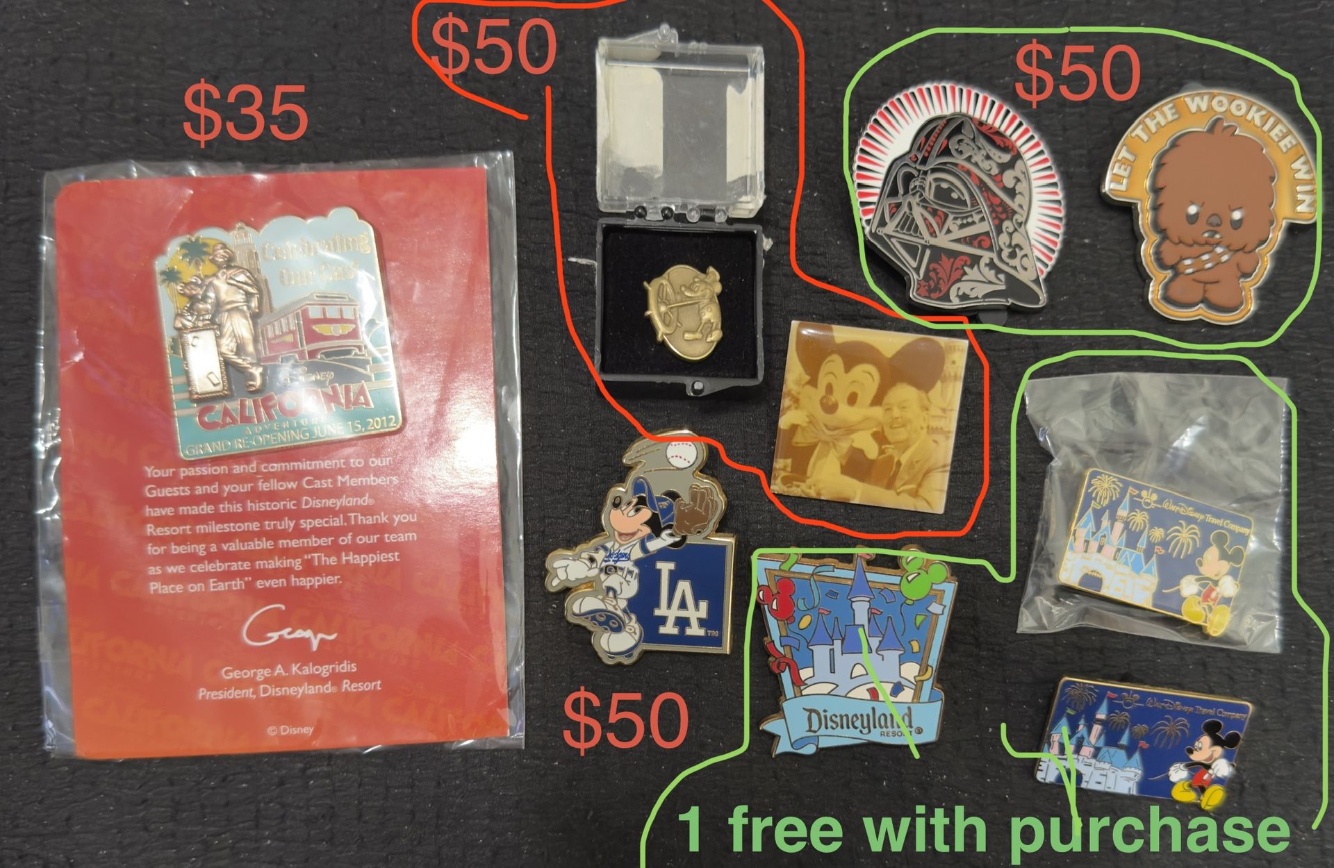 Disney Trading Pin Cast Exclusive Limited Edition Various Prices See Picture