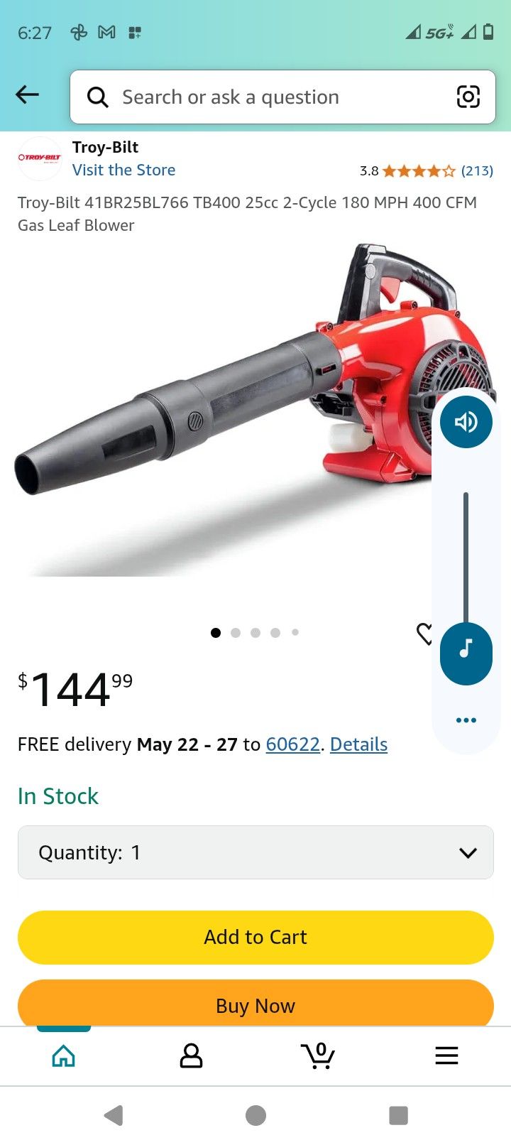 Troy-Bilt Blower