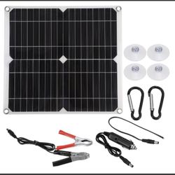 Solar panel charger 25w. DC18v. USB5v