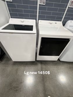 LG Washer and Dryer Set White