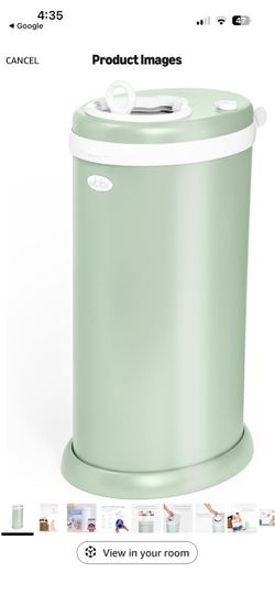 Ubbi Steel Diaper Pail – Sage Green