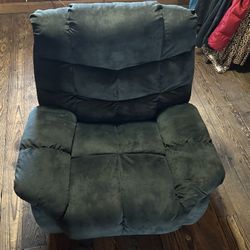 Dark Green Recliner 