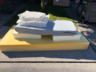 FREE - memory foam twin bed and assorted cushion foam