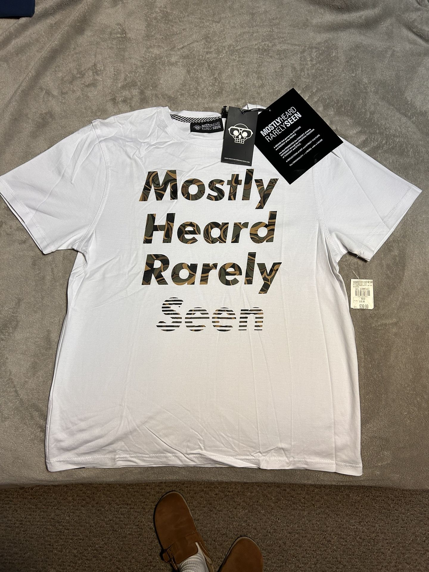 Mostly Heard Rarely Seen White Camo Disappear T-shirt