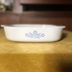 VINTAGE BLUE CORNFLOWER CORNING WARE BAKING DISH