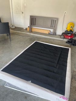 Full size frame and box spring