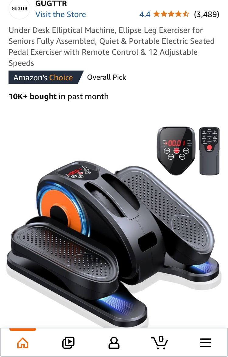 Under Desk Elliptical Machine