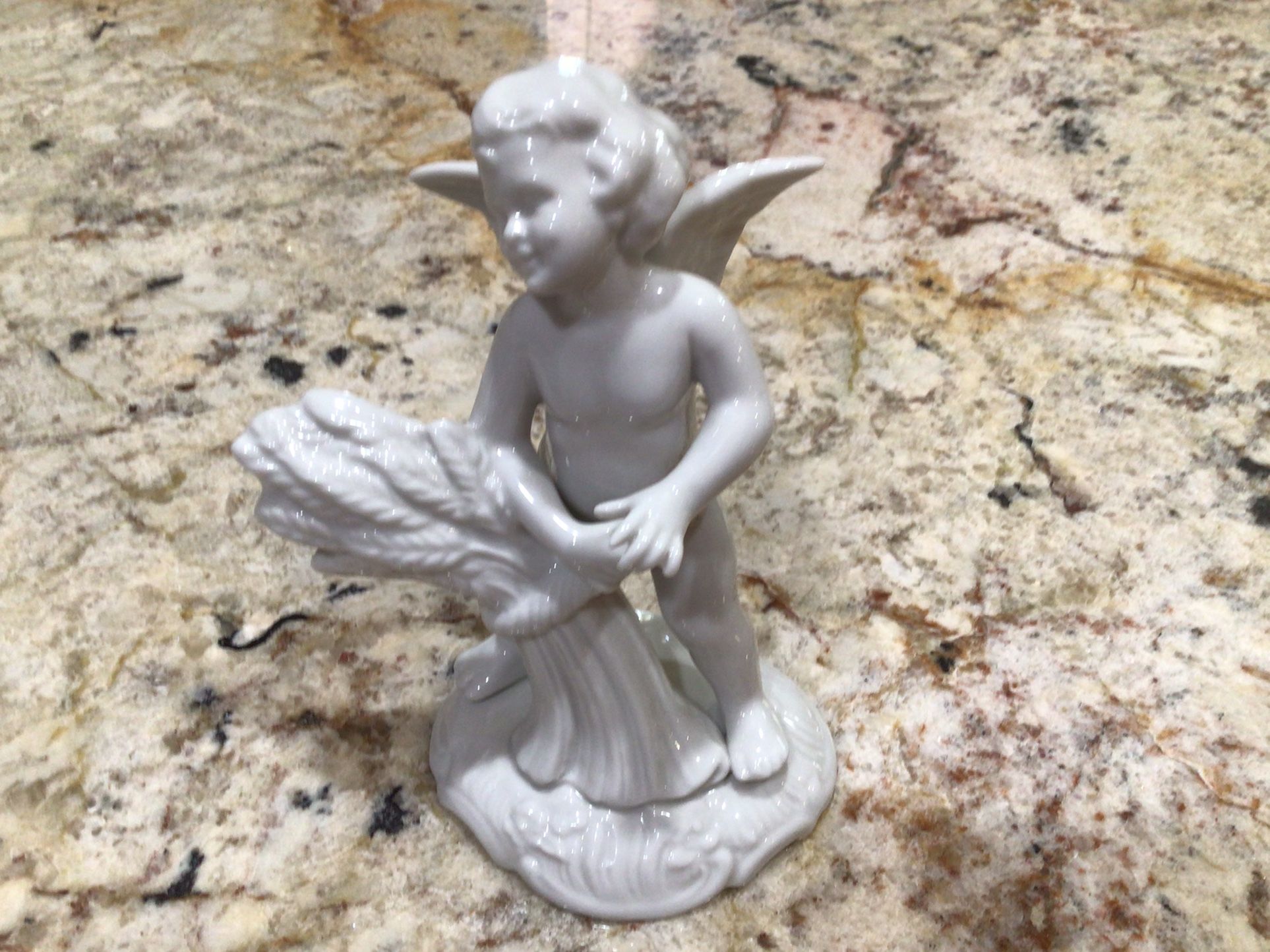 Dresden Angel Wheat Harvest Antique