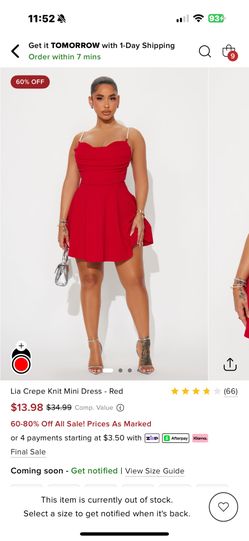 Fashion Nova New Crepe Mini Dress