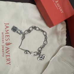 Authentic James Avery Like New. Bracelet With Two Charms. 