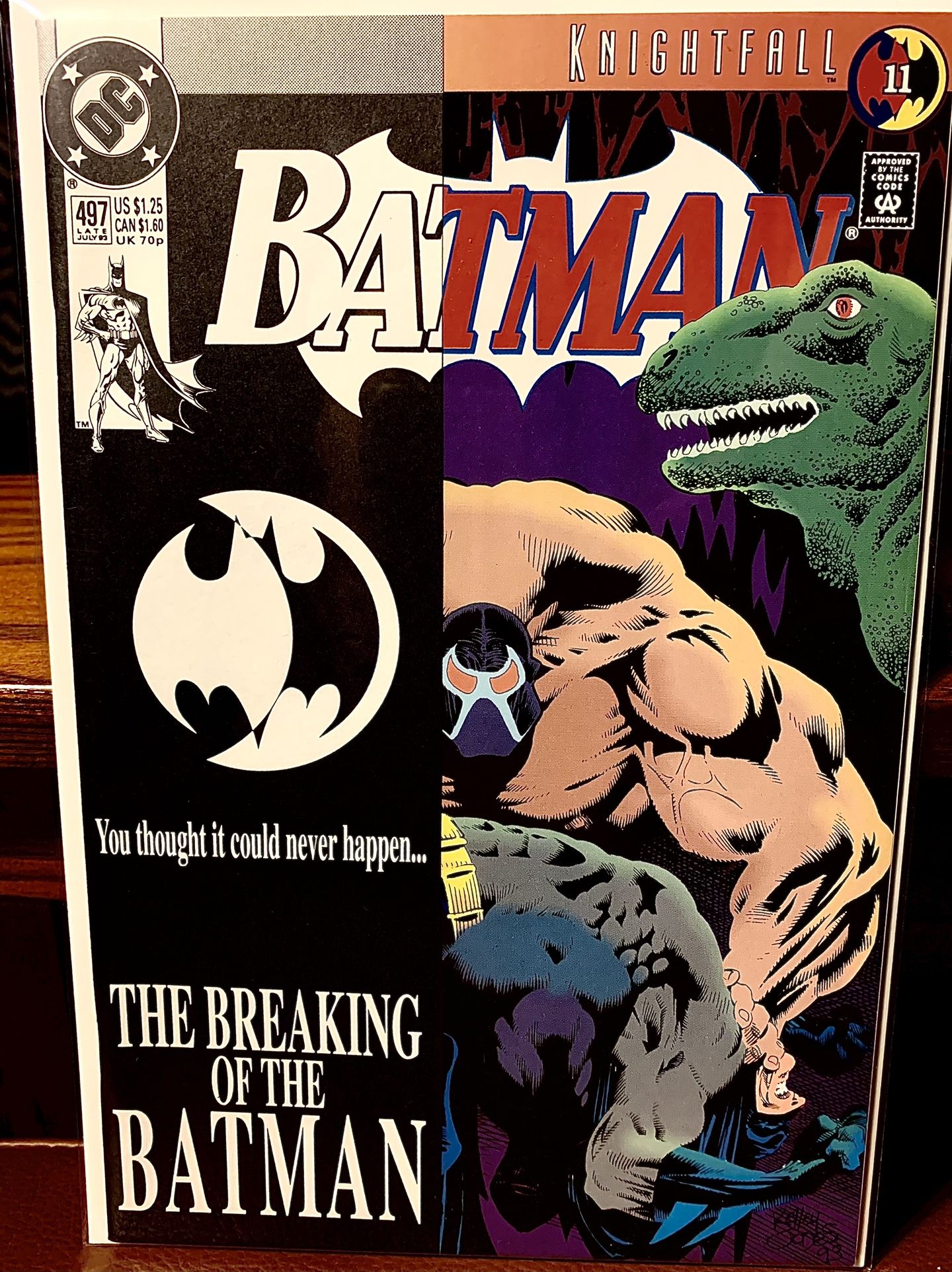 Batman #497 (1993) Key Bane Breaks Batman's Back, Card Stock Variant!
