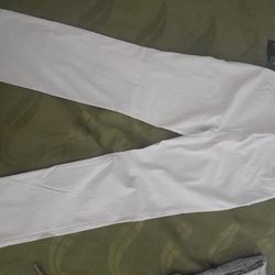 Worthington White Dress Slacks Mid Rise Slim Leg Size 14 