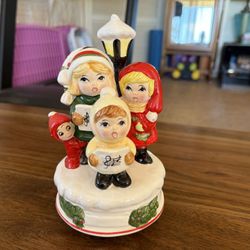 Vintage Brinns Christmas Caroler Kids Music Box