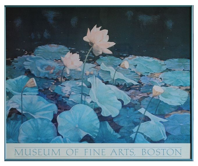 Museum poster, framed with glass