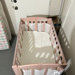 Pink Crib New Born/ Infants 