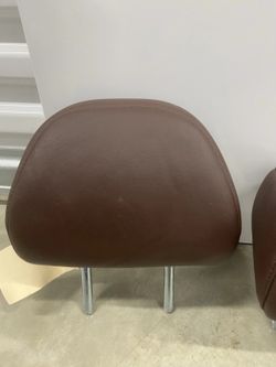 2013-2015 Acura ILX Rear Headrest Set Expresso Brown Leather OEM