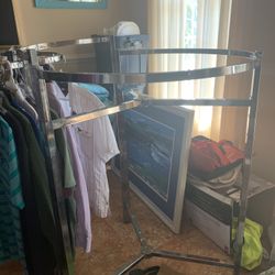 5 Chrome Clothing Racks Adjustable