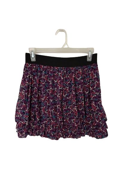 Express Woman’s Skirt Floral Purple, Sz S