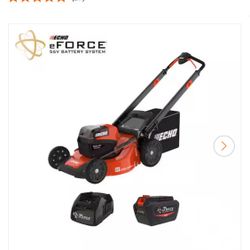 eFORCE 21 in. 56-Volt Cordless Battery Walk Behind Push Lawn Mower with 5.0 Ah Battery and Standard Charger
