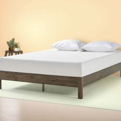 New In A Box King Size Platform Bed Frame $140 Or $385 With 10” Gel Memory Foam Mattress