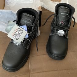 Skechers men’s work boots steel toe 9 1/2 wide brand new
