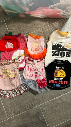 dog shirts and dresses bundle