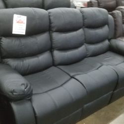 🥏LEATHER RECLINING SOFA 