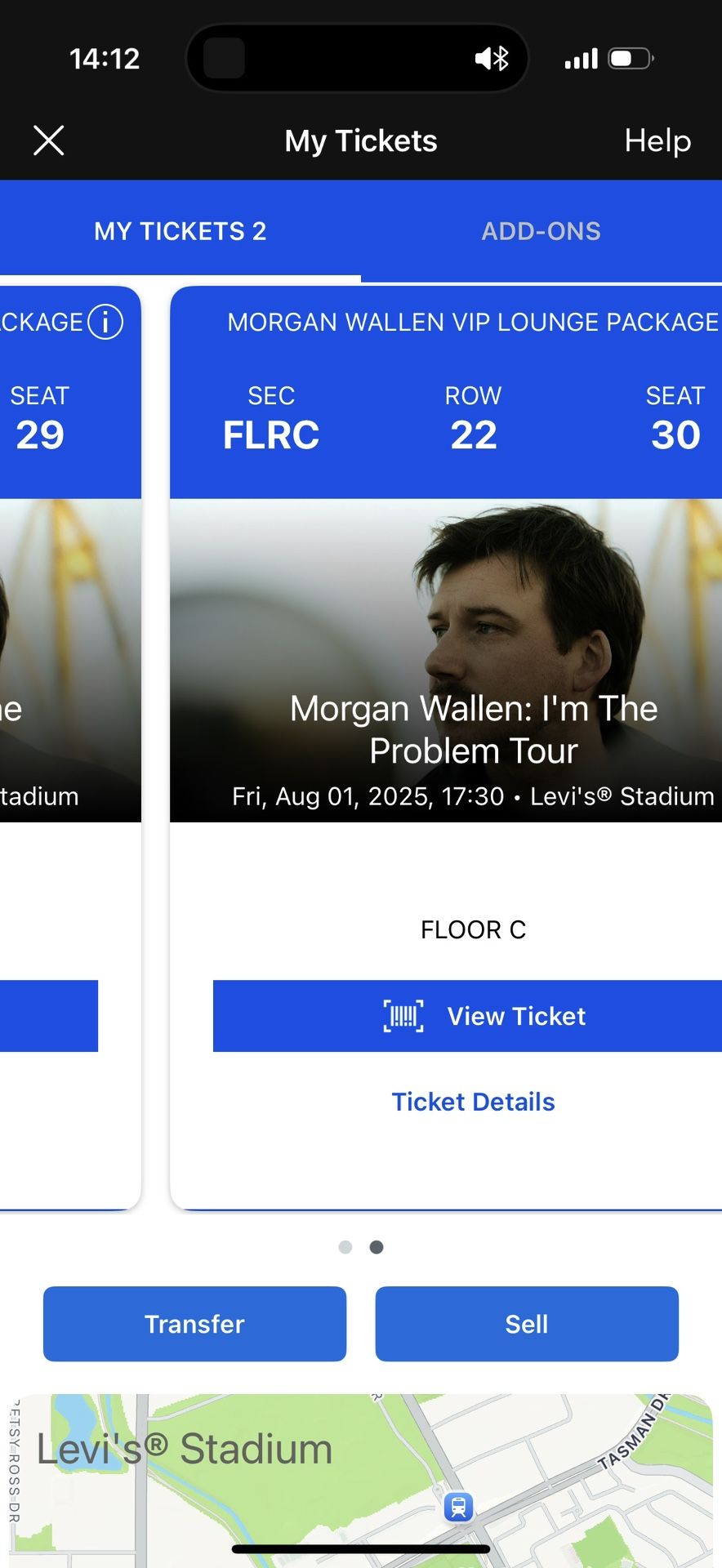 2 VIP MORGAN WALLEN TICKETS LEVI STADIUM
