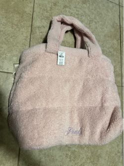 Victoria’s Secret NWT Pink Sherpa Tote Bag
