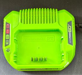 Green Works 60 V battery charger like new