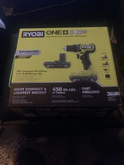 Ryobi brushless half-inch drill driver kit