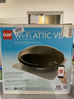 Master Flow - POWER ATTIC VENT ERV5SMT ROOF MOUNT WI-FI ATTIC VENT For attics up to 2200 sq. ft. (204 meter sq.)