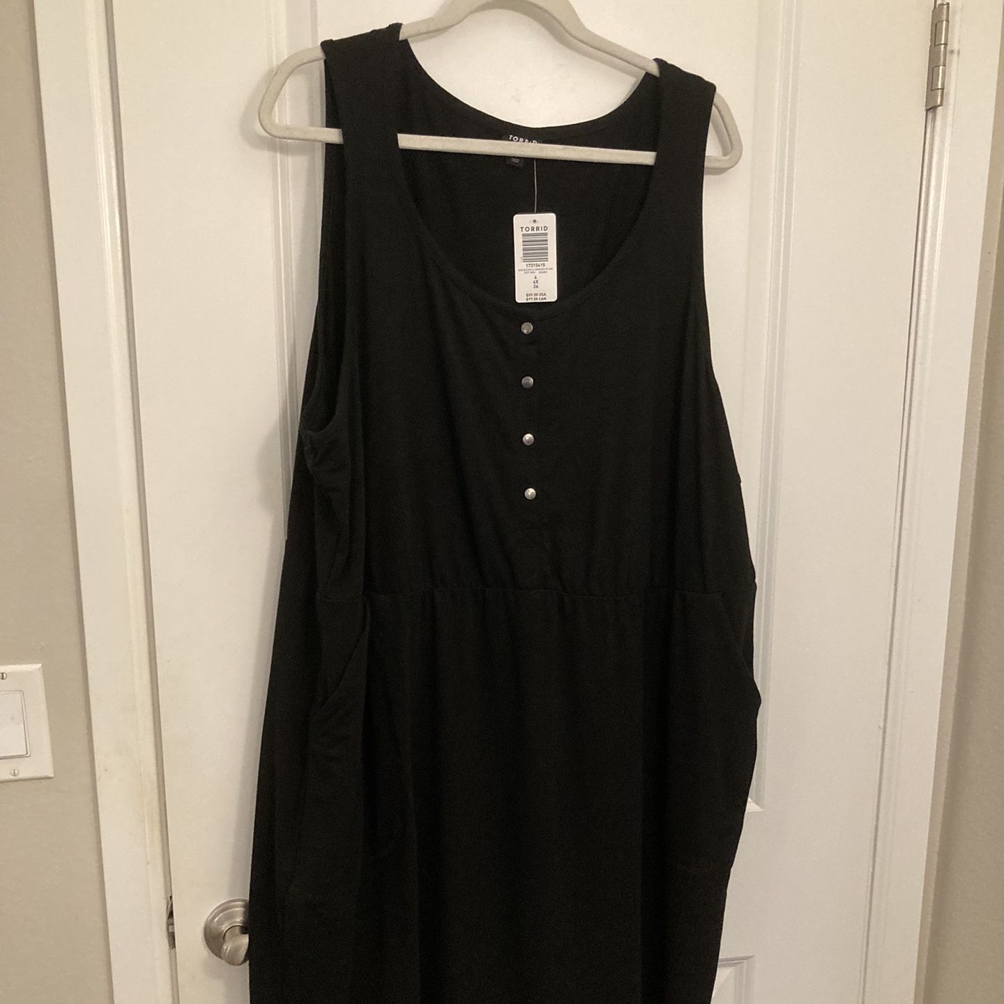 Torrid jersey black Dress With Pockets - Still Has Tag