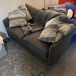 small grey couch