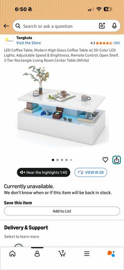 Coffee table